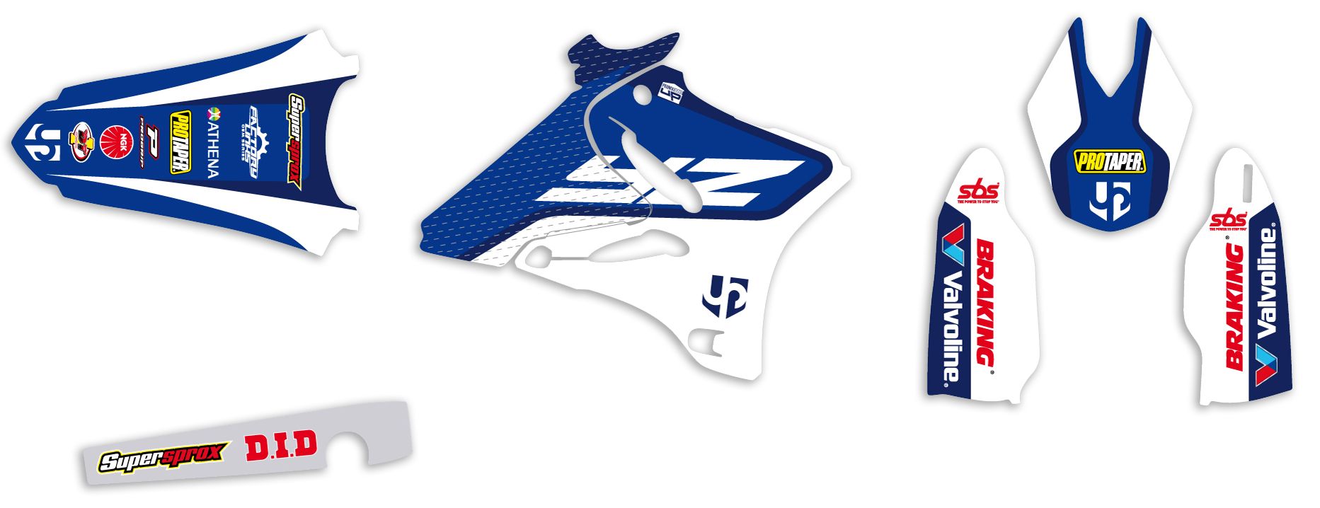 Kit déco Up Design pour Yamaha YZ 125/250 2009-2014