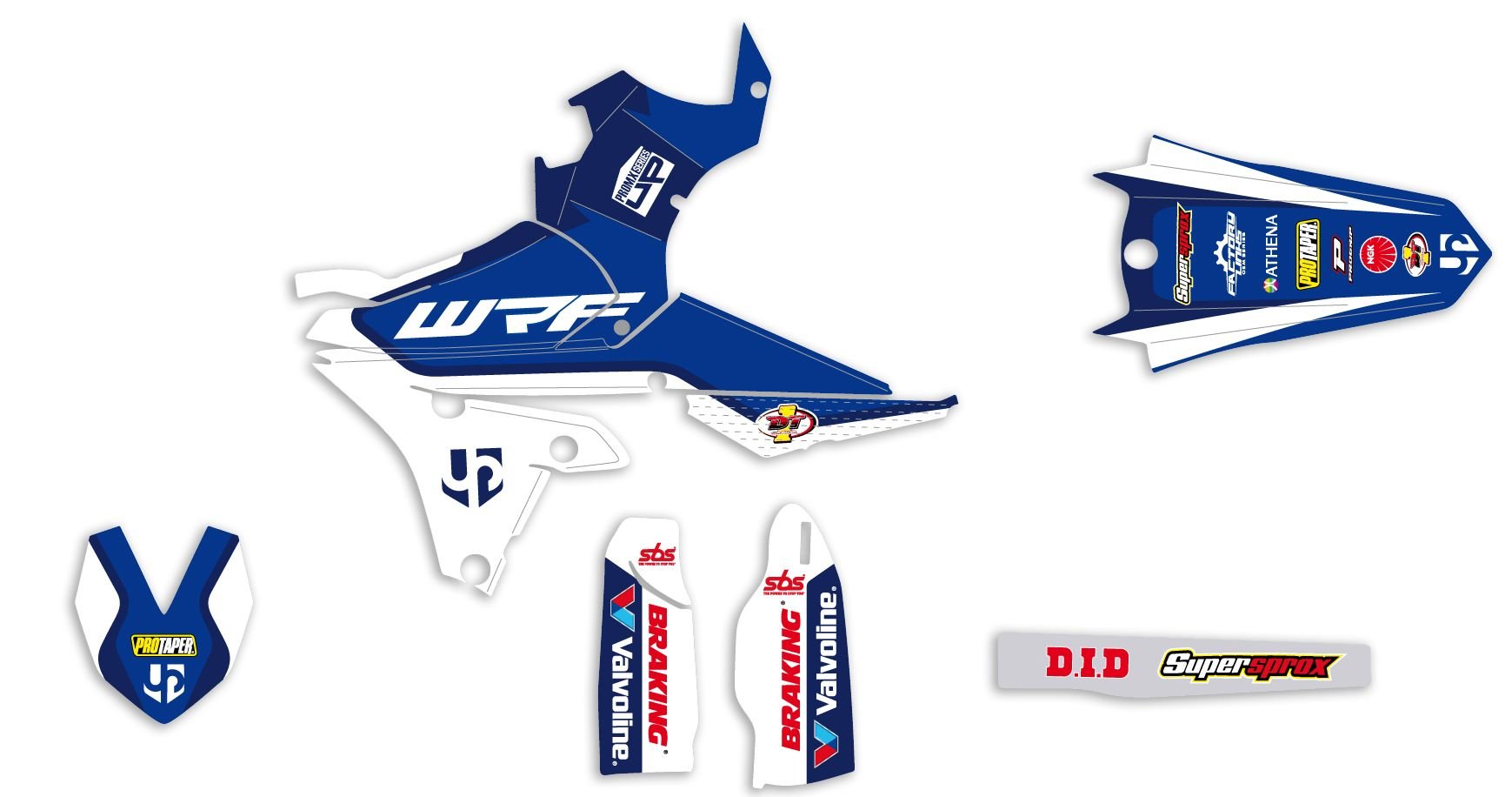 Kit déco Up Design pour Yamaha WRF 450 2015-2016