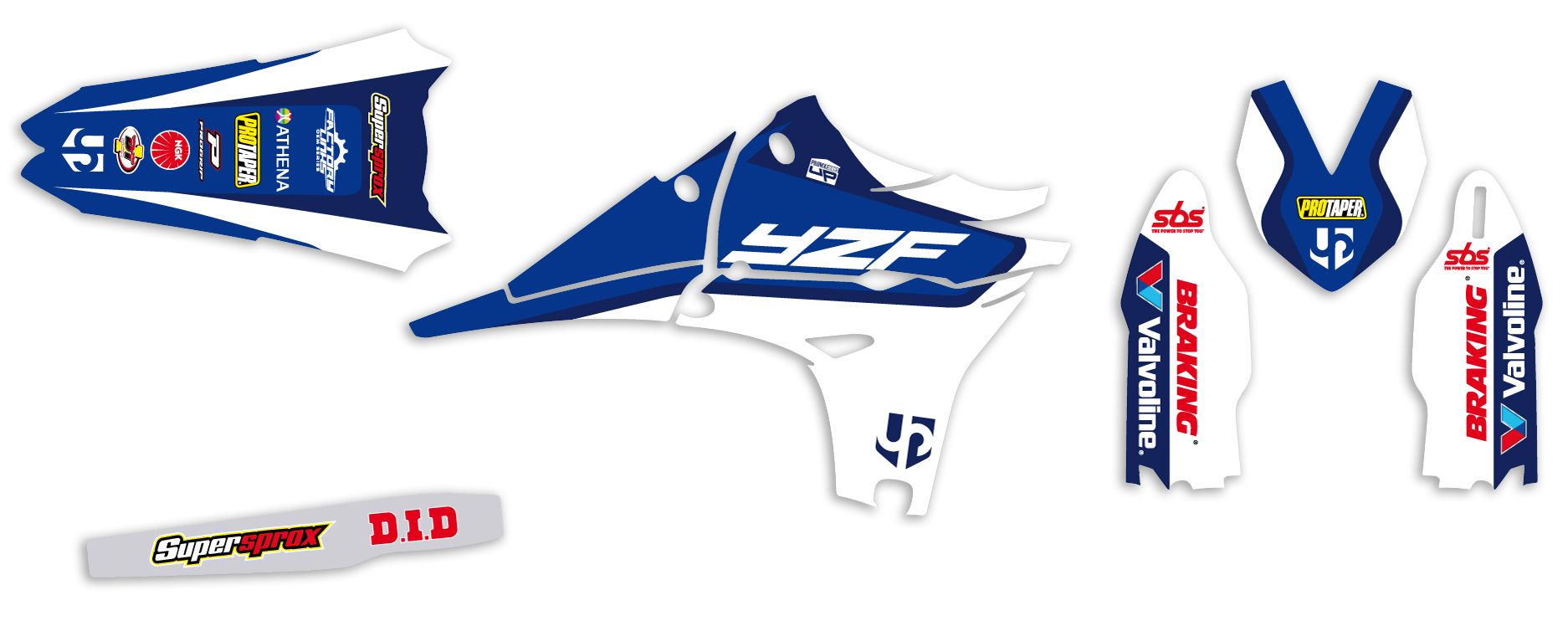 Kit déco Up Design pour Yamaha YZF 450 2010-2013