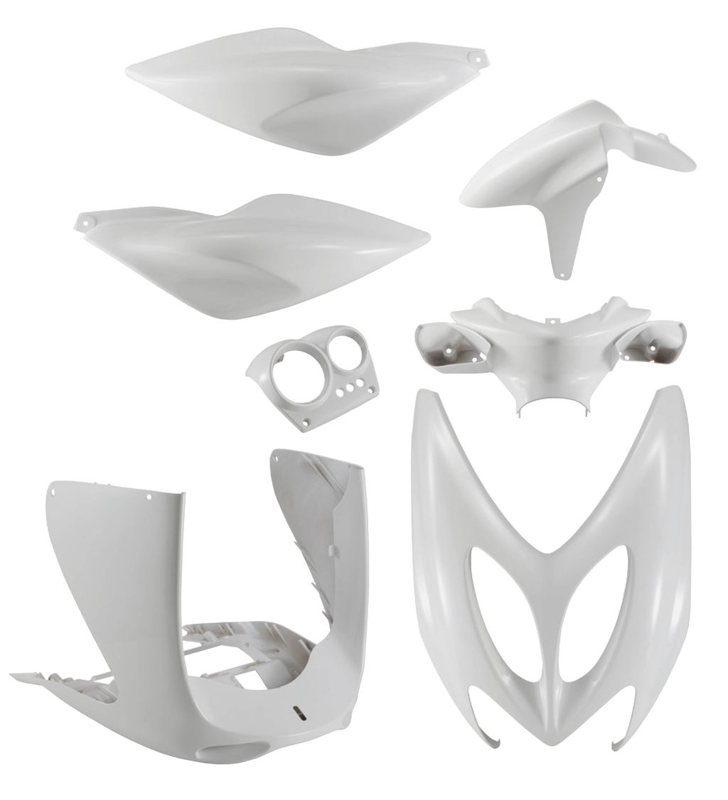 Kit Carénage blanc Nitro, Aerox x7