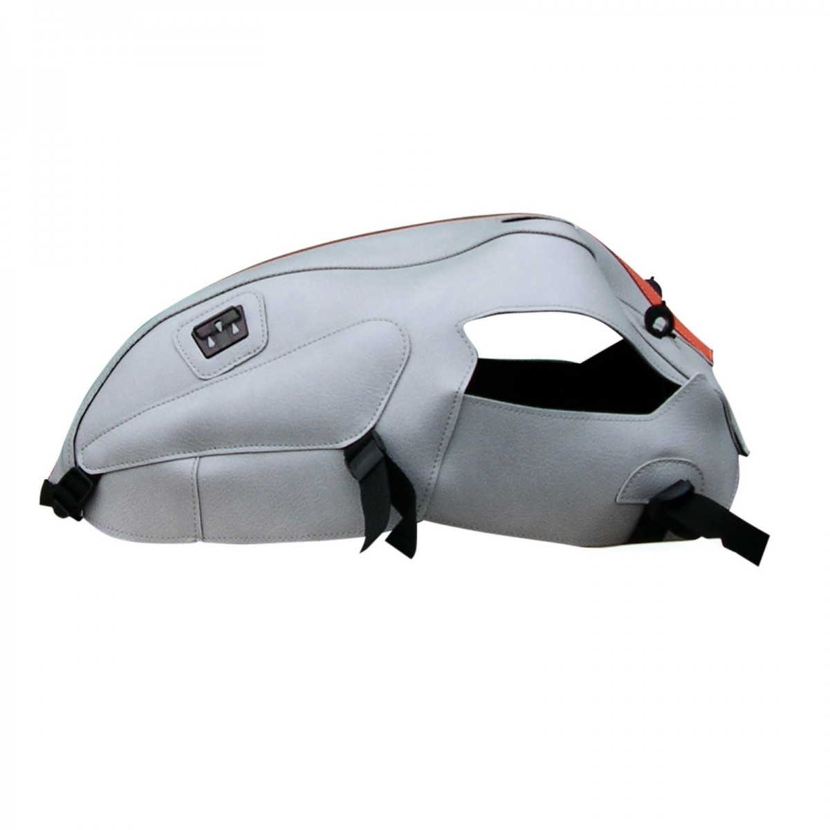 Protège-réservoir Bagster Triumph Thruxton 900 2008 gris clair/bande o