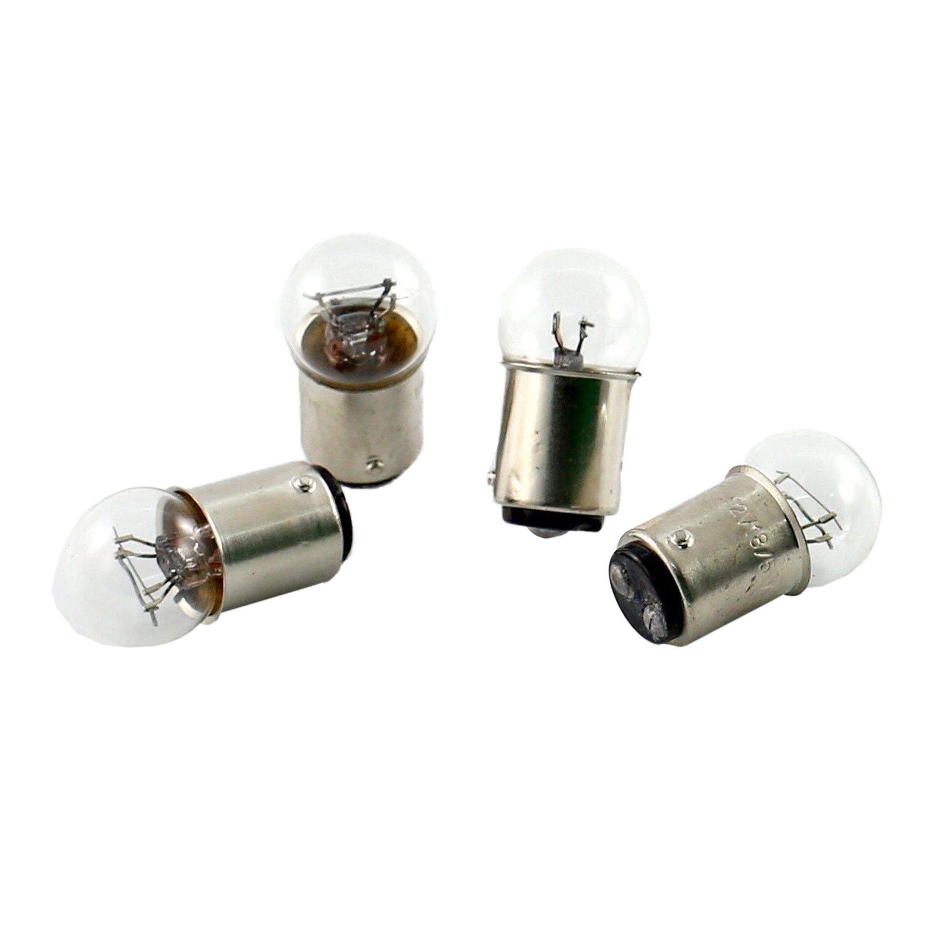 4 Ampoules Tun'R BAY15D Feu Arrière ou Feu de Stop 12V 18/5W Blanc