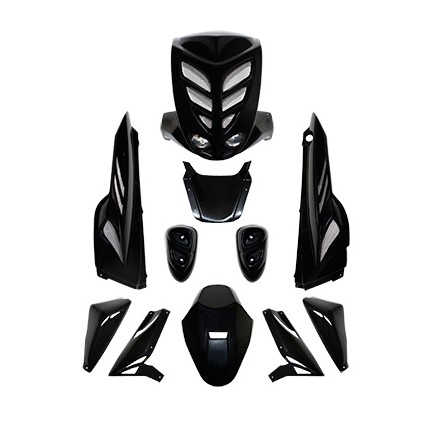 Carrosserie BCD 9 pièces Mbk Stunt / Yamaha Slider noir homologué