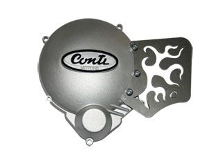 Carter allumage + cache pignon CONTI CRX AM6 - CHROME