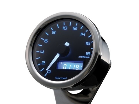 Compte-tours Daytona Velona 18000 trs/mn chromé
