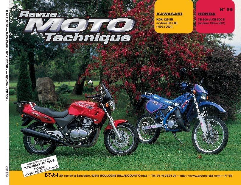 Revue Moto Technique 98.4 Kawasaki KDX 125 / Honda CB 500