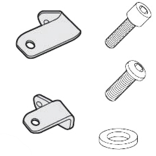 Kit de montage supports valises latérales sans support de top case Giv