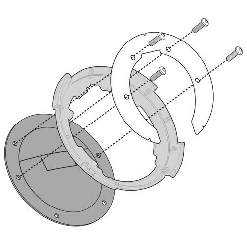 Bride métallique Givi pour fixation Tanklock Ktm DUKE 125-200-390 11-1