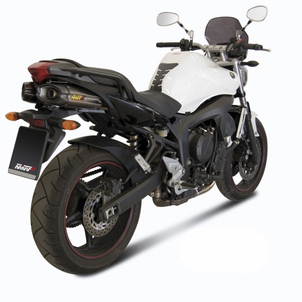 Silencieux double MIVV Suono inox / casquette carbone Yamaha FZ6 Fazer