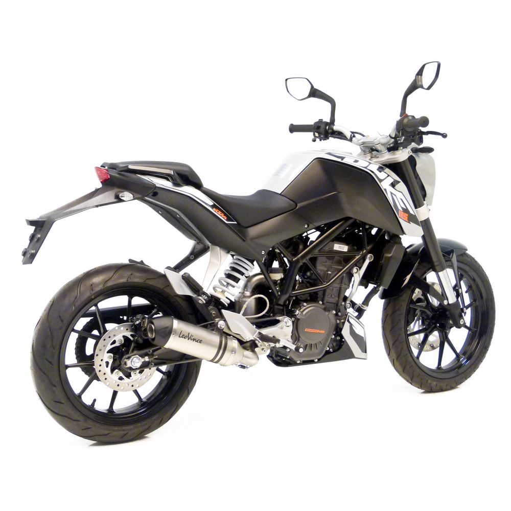 Silencieux Leovince LV one inox pour KTM Duke 125 11-16