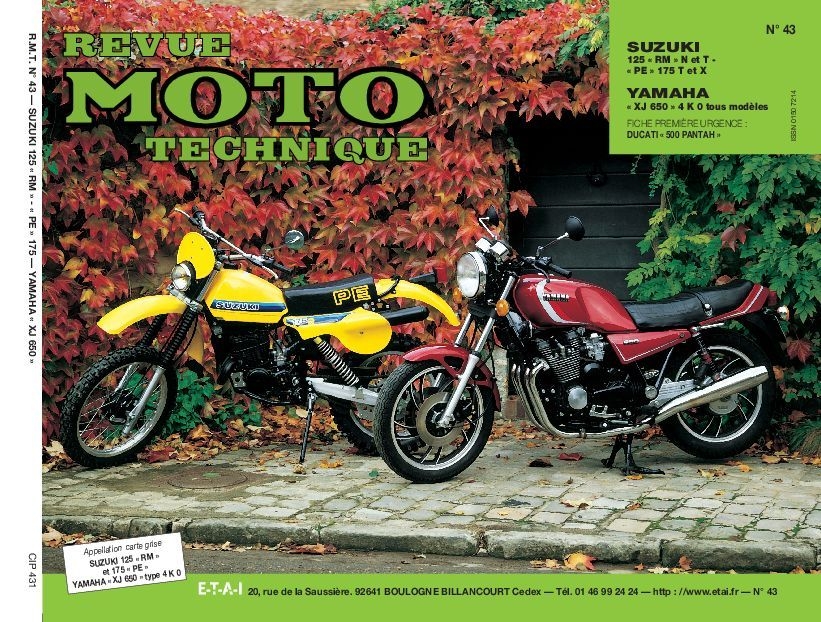 Revue Moto Technique 43.1 Suzuki 125 RM-PE 175 / Yamaha XJ 650 81-84