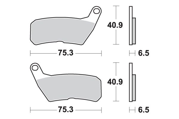 Plaquettes de frein SBS 928 HF
