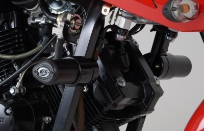 Tampons de protection R&G Racing Aero noir Hyosung GT 125 R 06-14