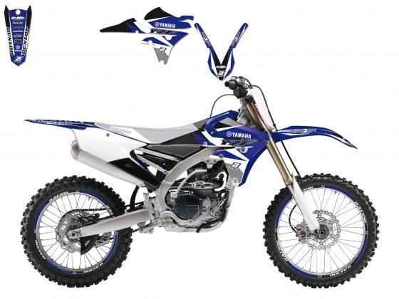 Kit déco Blackbird Dream Graphic 3 Yamaha 450 YZ-F 14-17 bleu