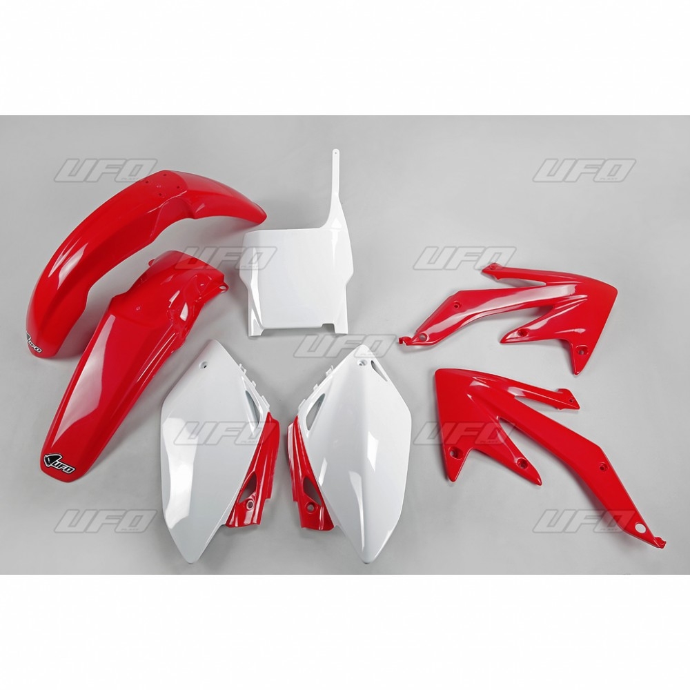 Kit plastique UFO Honda CRF 450R 2007 rouge/blanc (couleur origine)