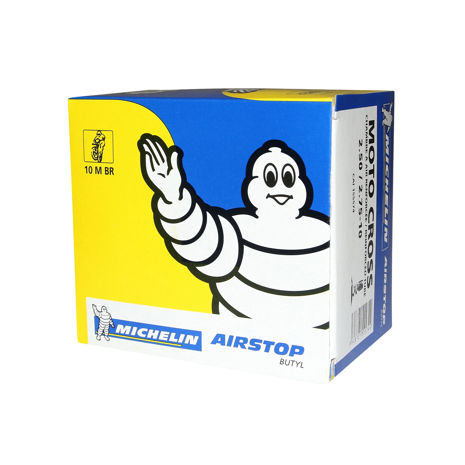 Chambre à air Michelin offroad 2,50-10 / 2,75-10 valve droite