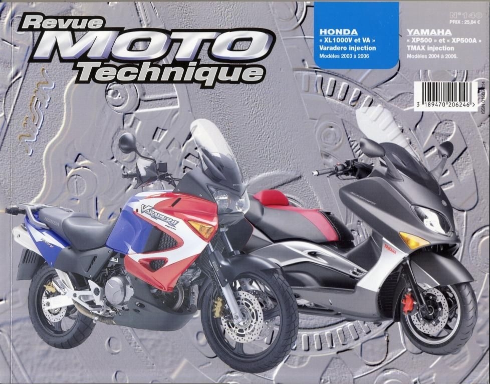 Revue Moto Technique 140.1 Honda XL1000V-VA / Yamaha T-MAX XP 500-500