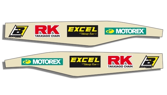 Stickers de protection de bras oscillant Blackbird Logo KTM 300 EXC 98