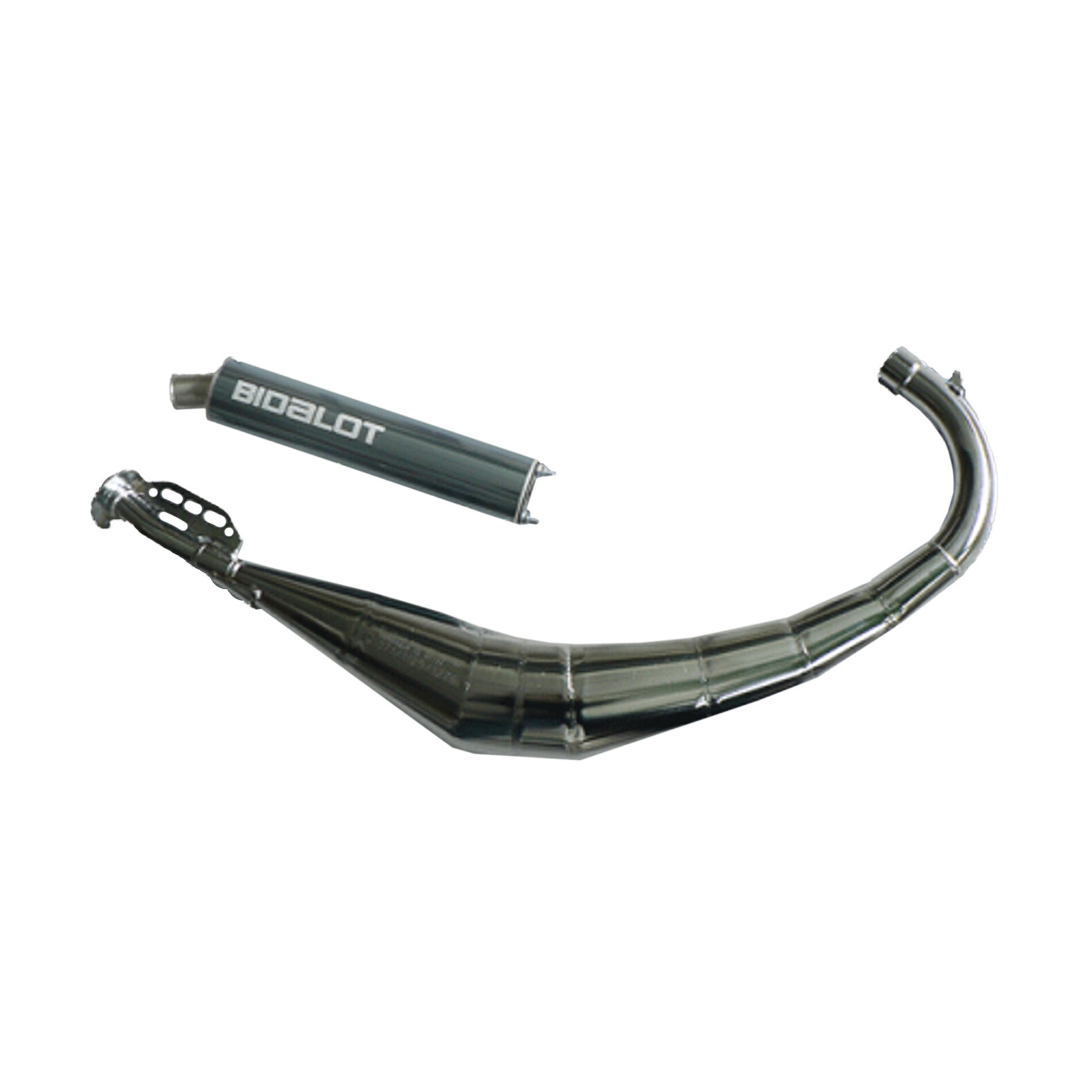 Pot Bidalot SMR chromé Aprilia RS silencieux Gunmetal