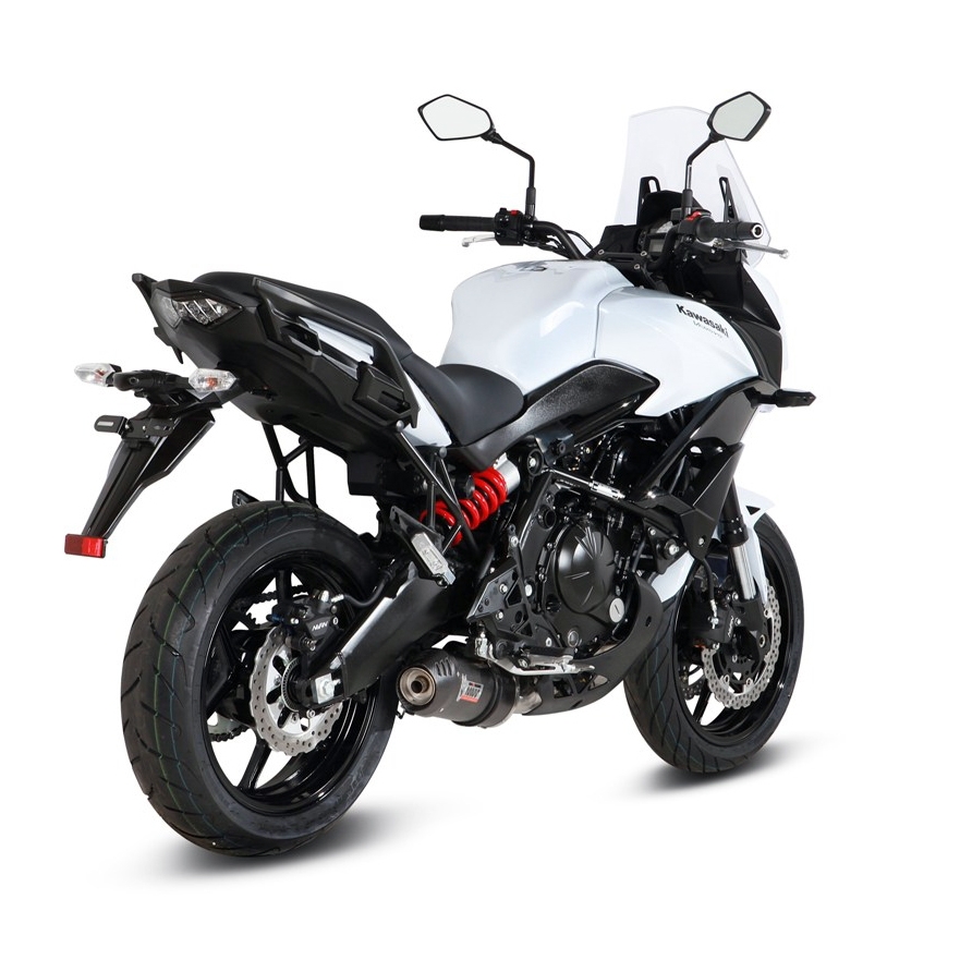 Ligne complète inox homologuée MIVV Oval carbone Kawasaki Versys 650 1