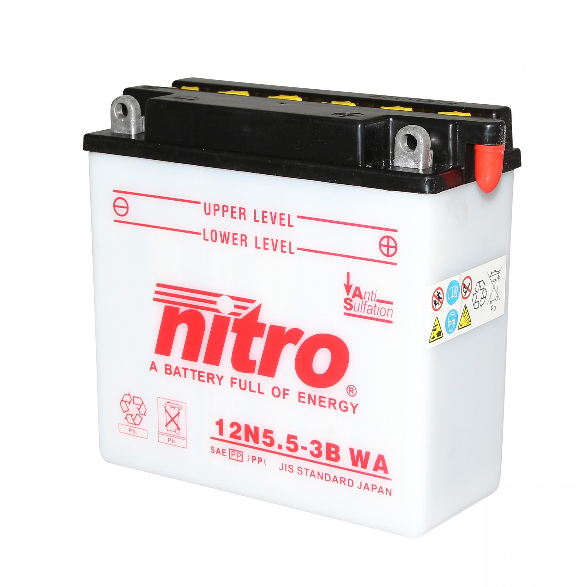 Batterie Nitro 12N5.5-3B 12V 5,5 Ah
