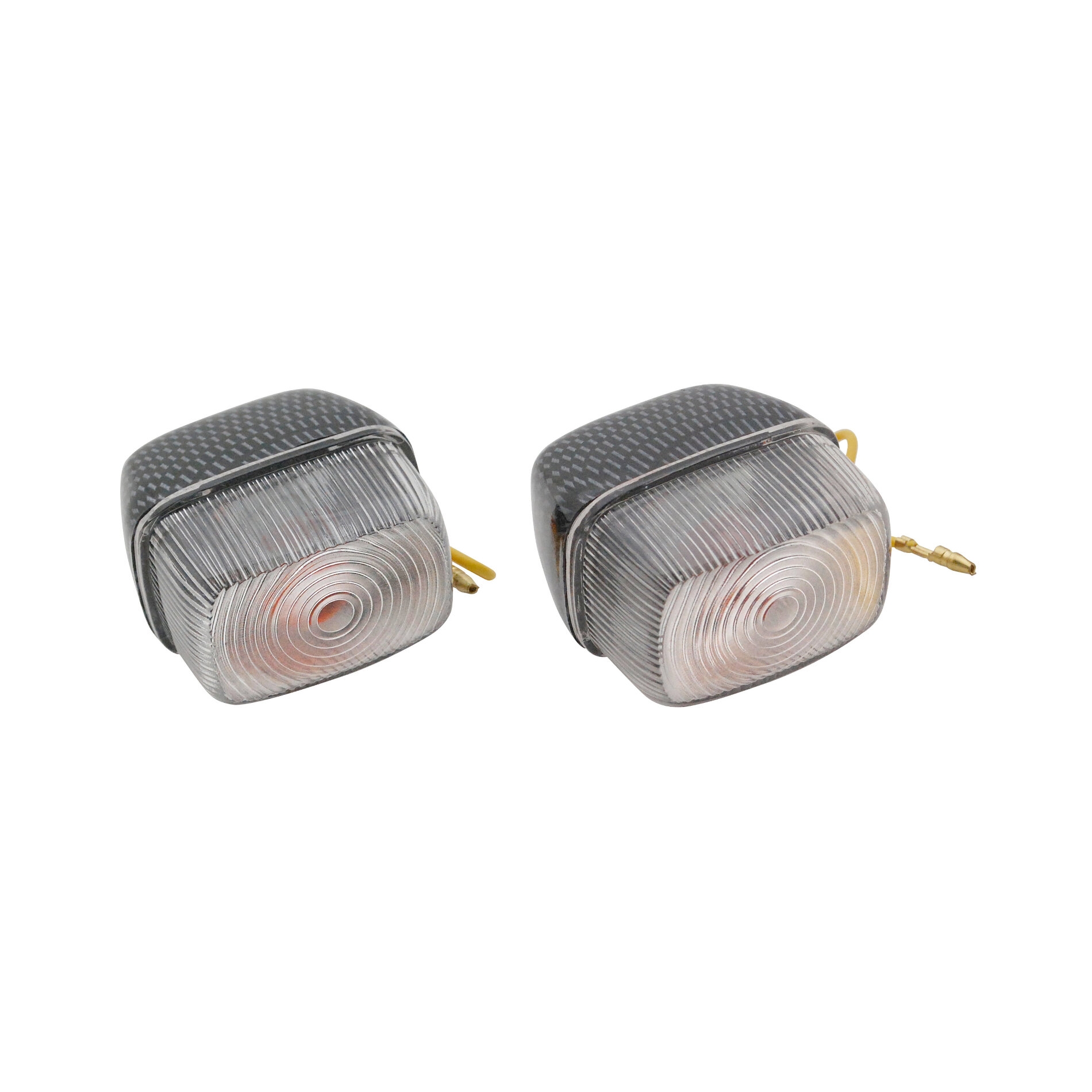 Clignotants avant transparent/carbone MBK 50 Booster/BW's 90/2003