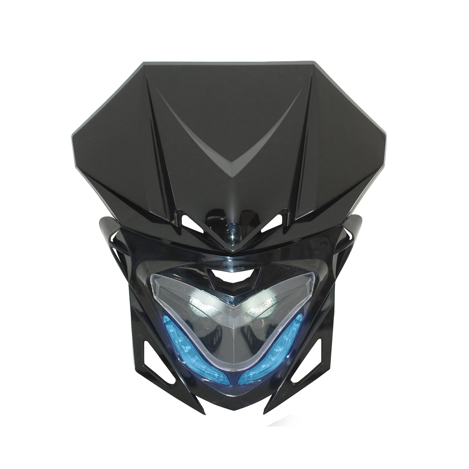 Tête de fourche Replay RR8 noir avec leds bleu