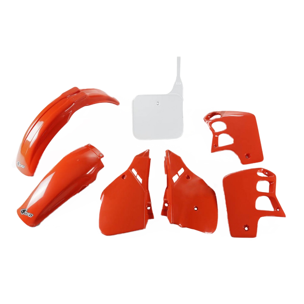 Kit plastique UFO Honda CR 500R 89-90 rouge/blanc (couleur origine 90)
