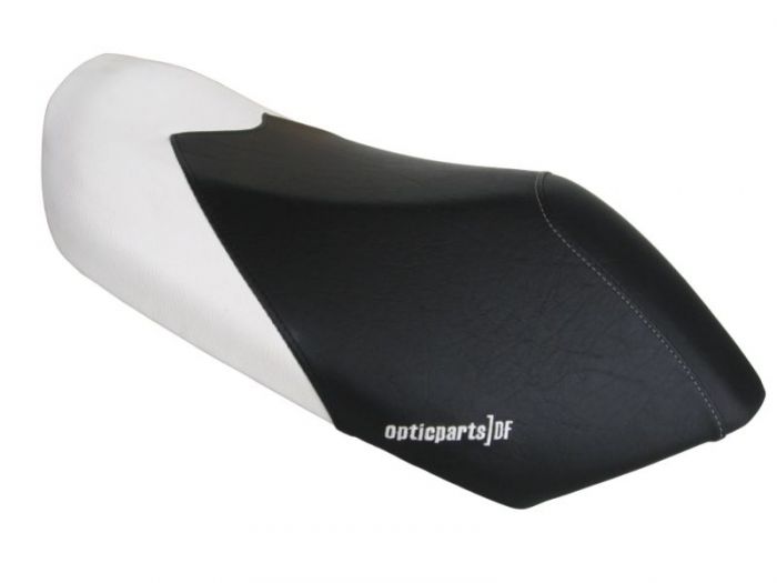 Couvre selle Opticparts Peugeot Jetforce - Noir / Blanc