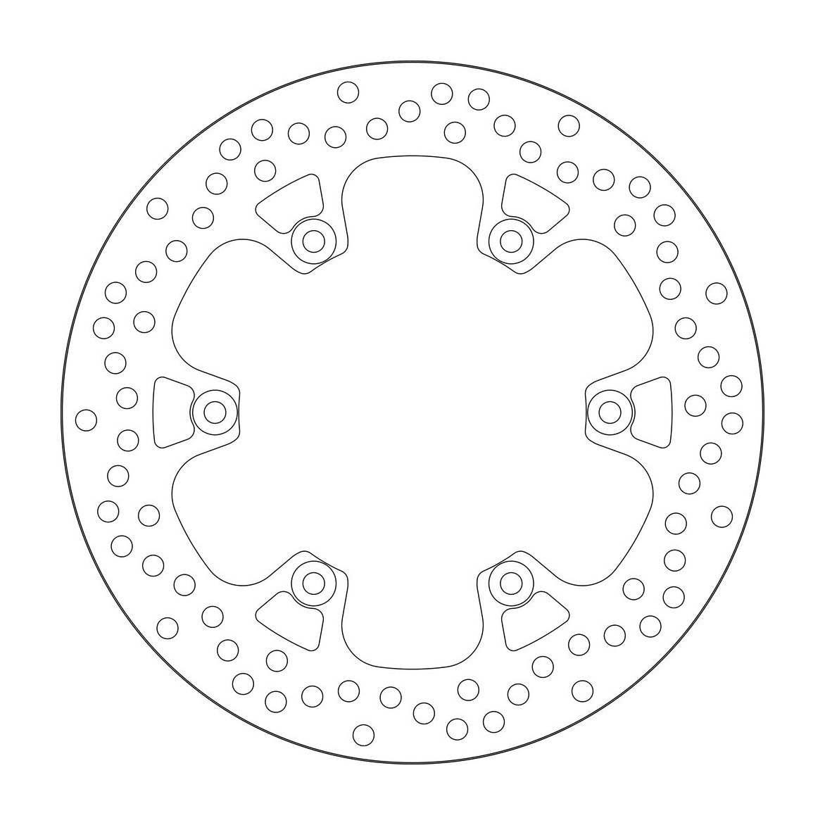 Disque de frein arrière SBS 5241