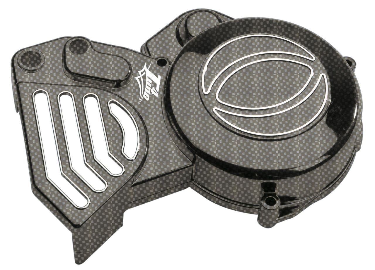Couvre volant Derbi Senda Carbone