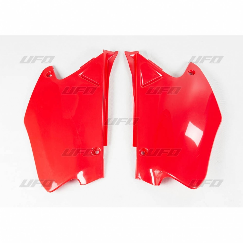 Plaque numéro latérale UFO Honda CR 250R 00-01 rouge (rouge CR 00-12)