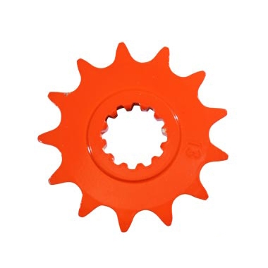 Pignon 13 dents pas 420 Derbi Senda / GPR / Gilera GSM 1999- orange