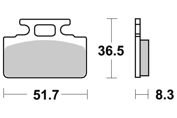 Plaquettes de frein SBS céramique 110HF