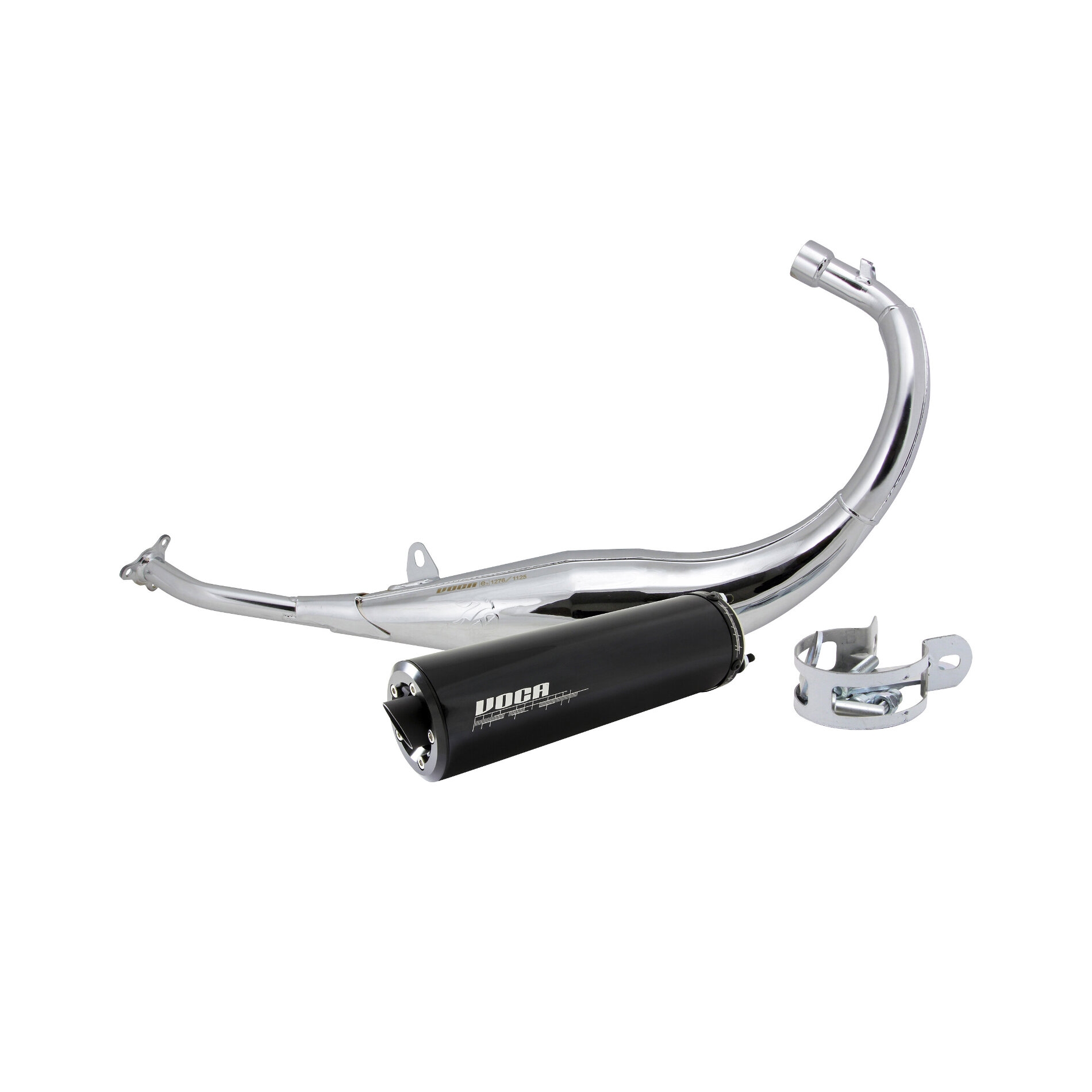Pot Voca Racing Chromed Noir 50cc Derbi Euro 2 Euro 3