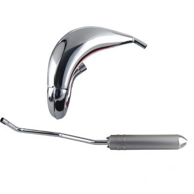 Pot d'échappement Bidalot MXR Chromé passage haut MBK X-Limit / Yamaha