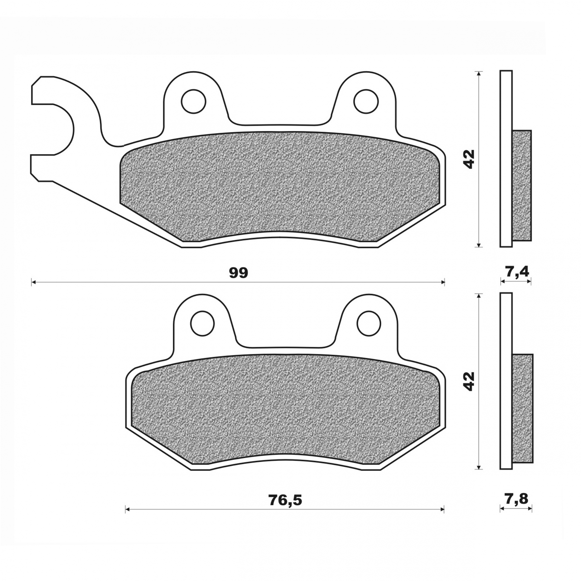 Plaquettes de frein Newfren Triumph 955-1050 Speed-Triple /