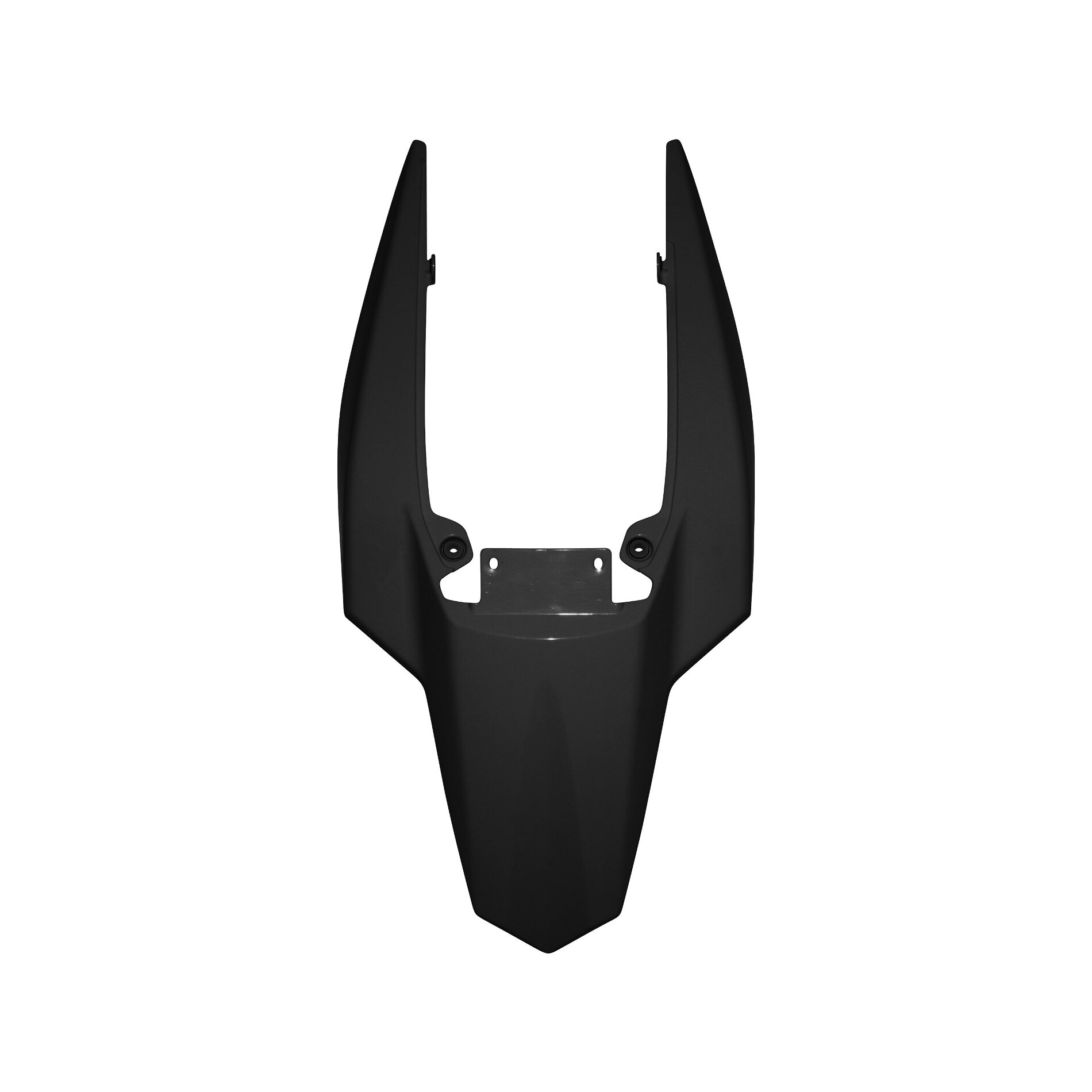 Coque arrière Derbi 50 Senda DRD 2011- noir brillant