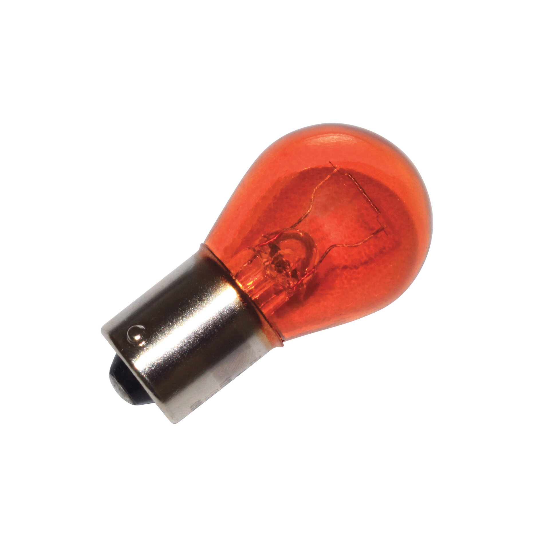 Ampoule flosser BA15S 12v 21w orange ergot décalé