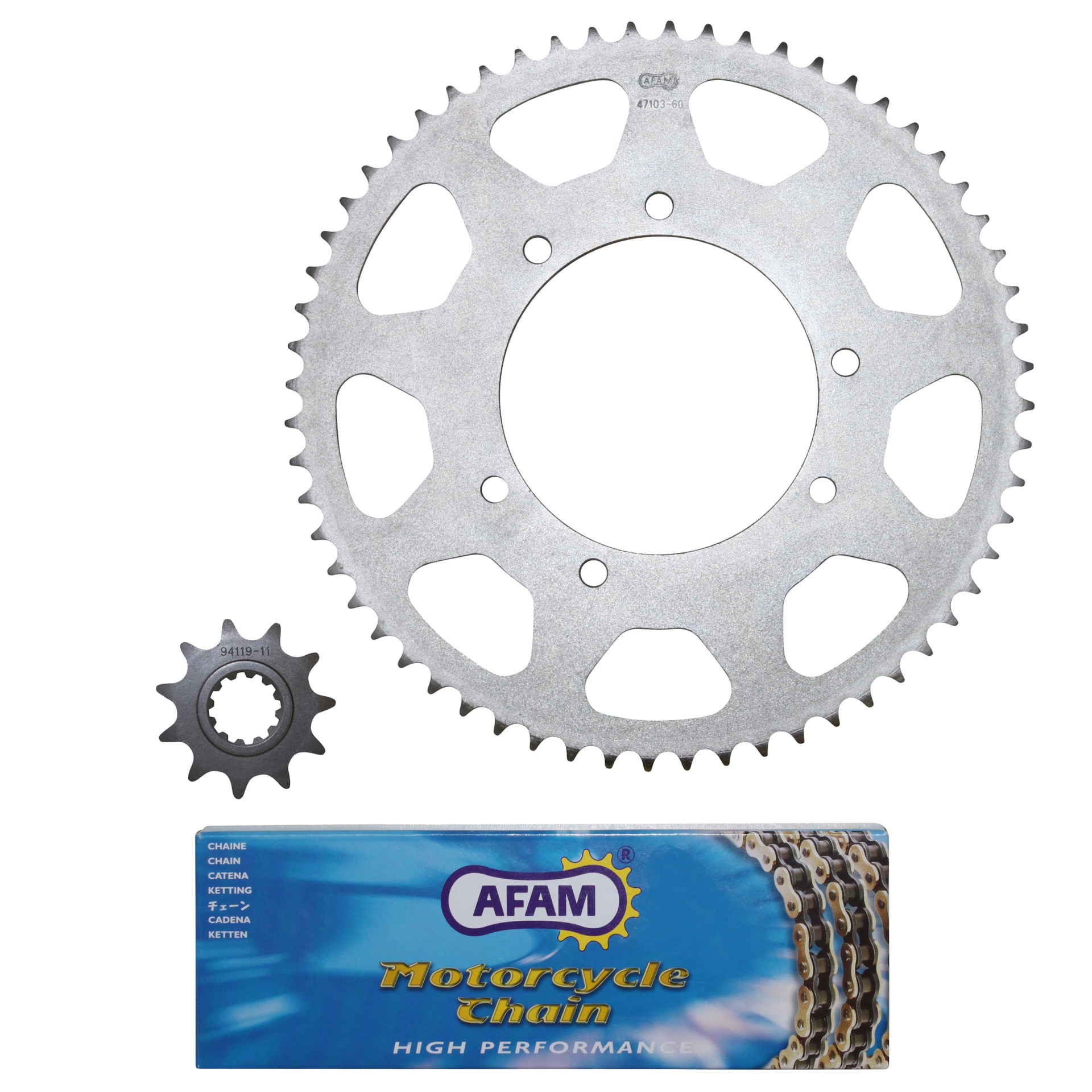 Kit chaîne Afam 11x60 Peugeot 50 XPS Street 09-12