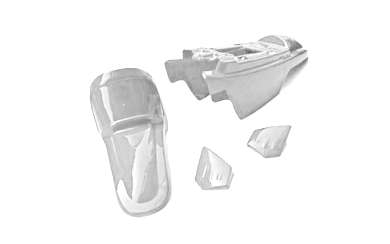 Kit plastiques ART blanc pour Yamaha PW 50
