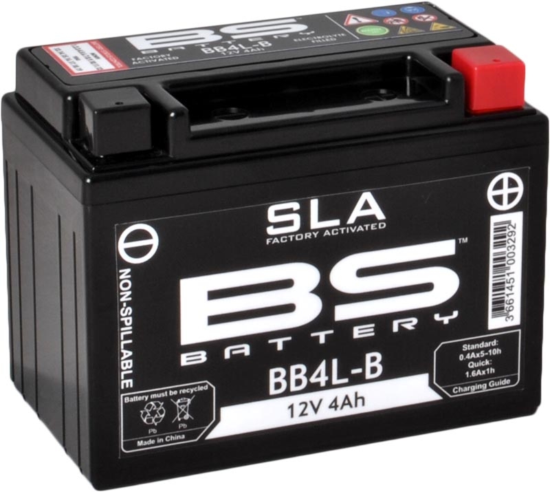 Batterie BS BB4L-B sans entretien activée usine