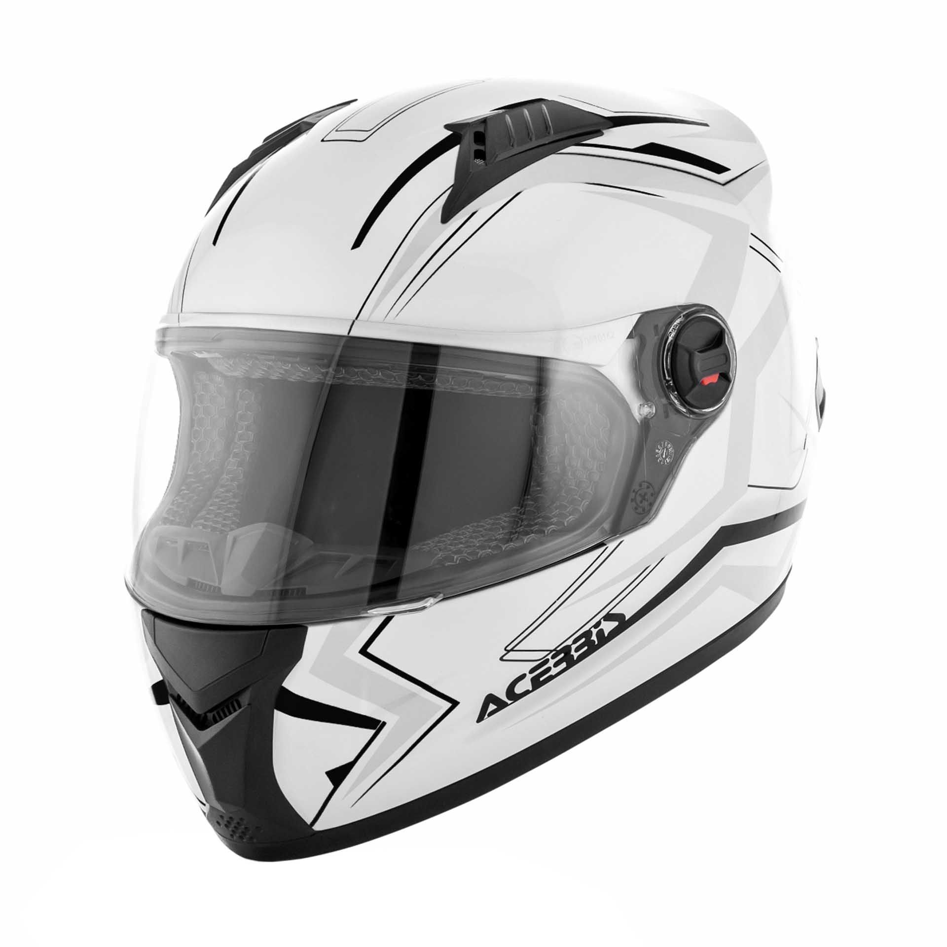 Casque intégral Acerbis FS-807 blanc/noir - XXL