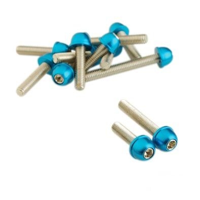 Kit visserie acier carter MBK Booster / Yamaha Bw's bleu