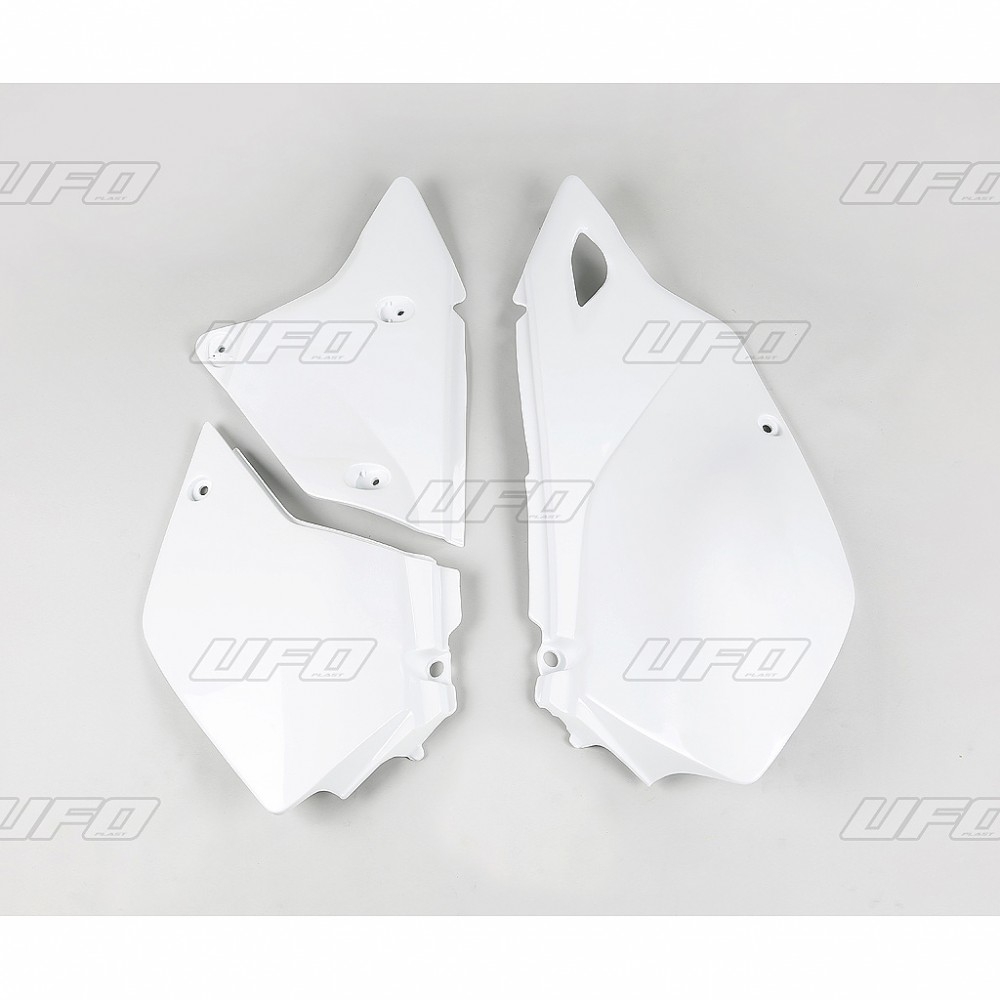 Plaque numéro latérale UFO Suzuki DR-Z 400E 00-05 blanc