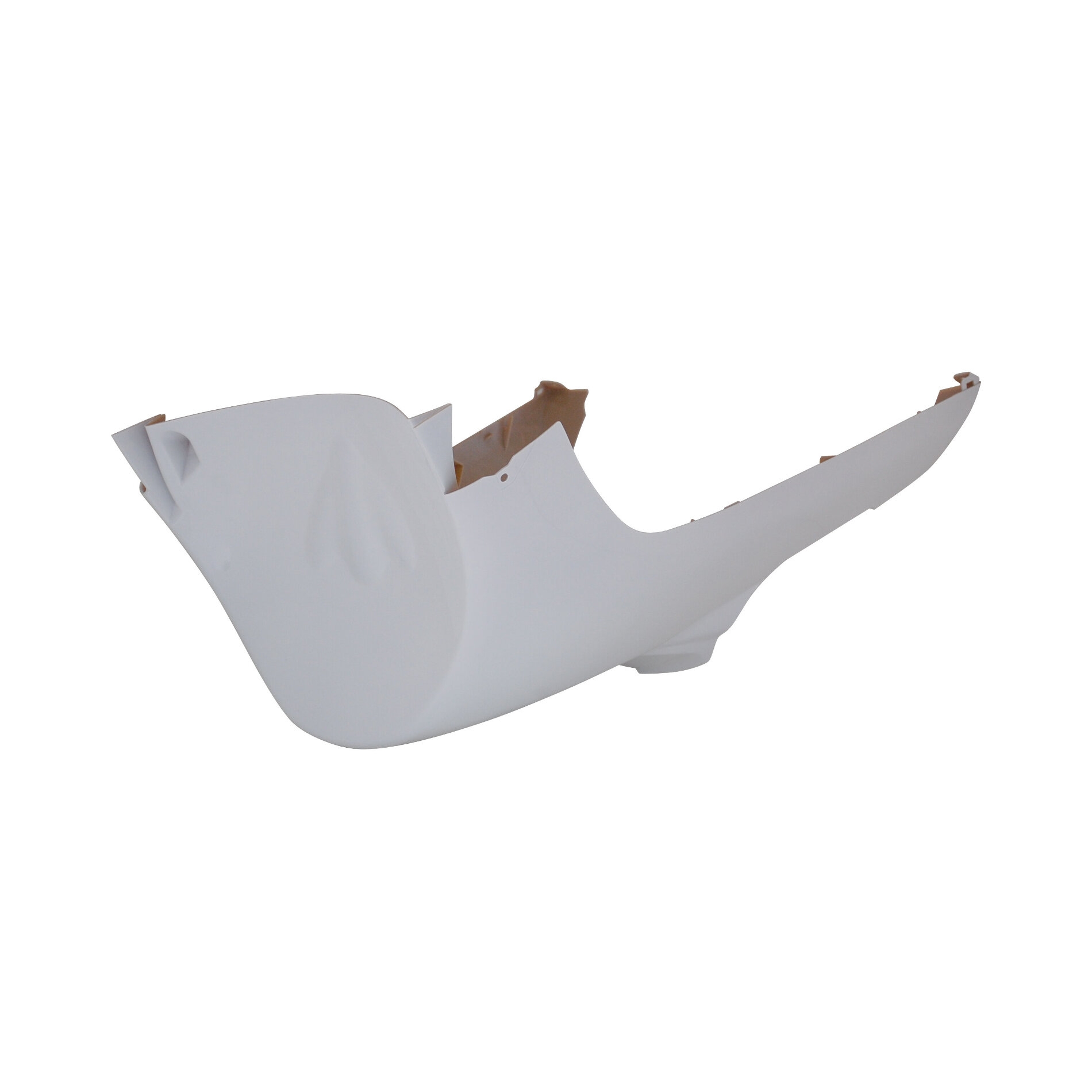 Sabot blanc brillant adaptable MBK Nitro/Yamaha Aerox
