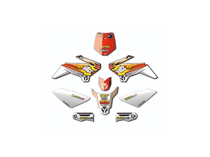 Kit déco YCF pour 50cc rouge