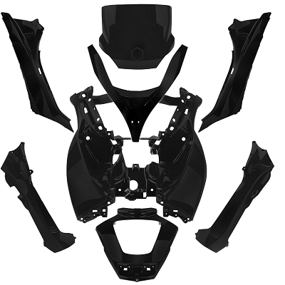 Kit carrosserie TNT noir mat MP3 2008-13