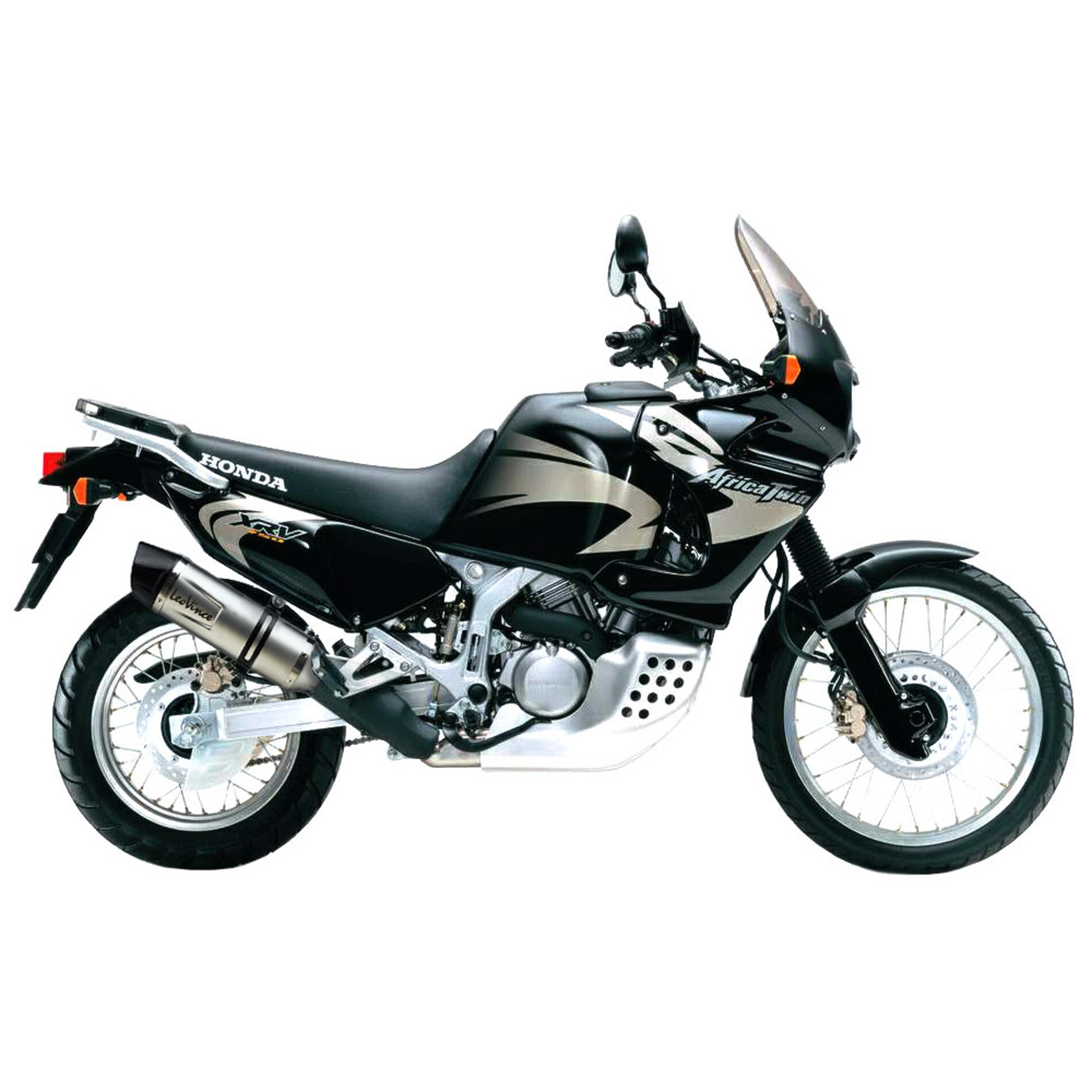 Silencieux Leovince LV One Inox homologué HONDA XRV 750 Africa Twin