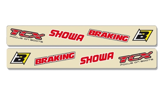 Stickers de protection de bras oscillant Blackbird Logo Suzuki 450 RM-